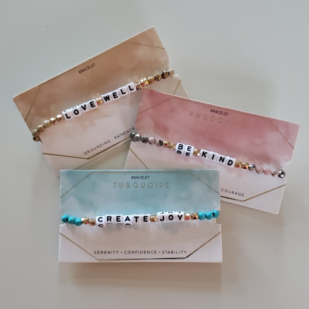Good Vibes Bracelet Set - Francesca's